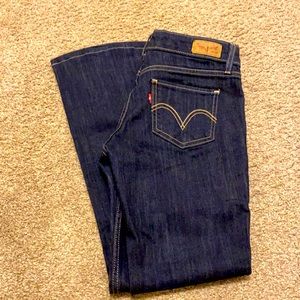 Levi’s 518 super low flare jeans